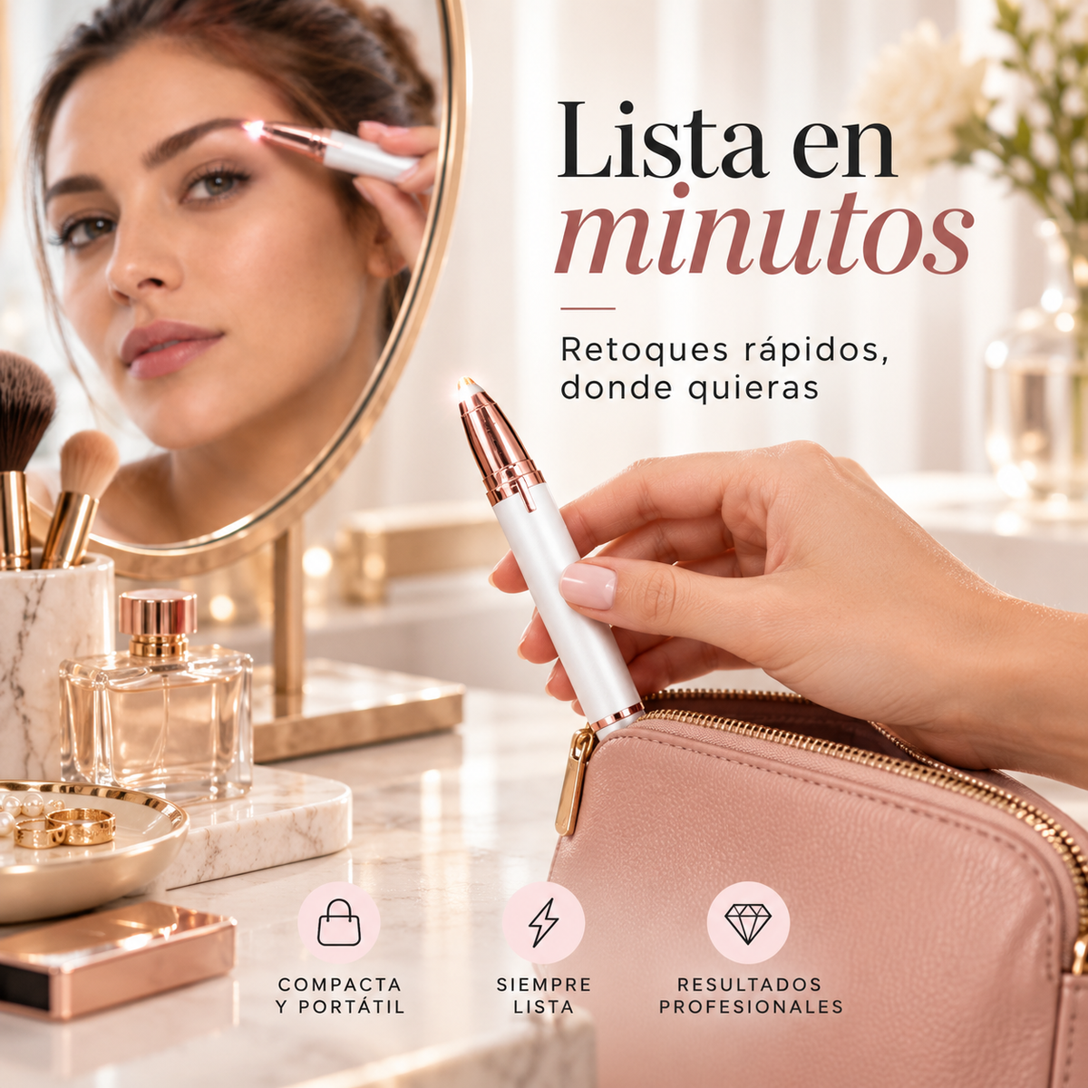Depilador de Cejas Con Punta de Precisión